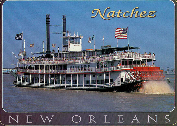 Natchez paddle wheel boat